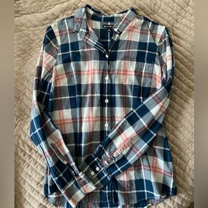 Plaid button down shirt